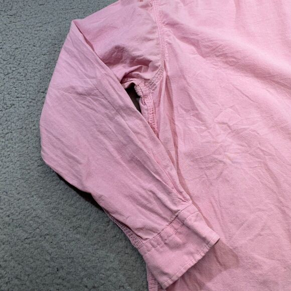 VINTAGE Polo Ralph Lauren Shirt Men Large Pink Double Dual Pocket USA Made Ivy - Picture 8 of 13